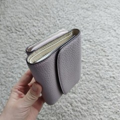 Brelio M5 Micro 5-Ring Leather Pocket Planner – Pastel Lavender / Cream w.box
