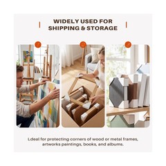 Golden State Art, 120 Pack Adjustable Cardboard Corner Protecto… USA FAST SHIP