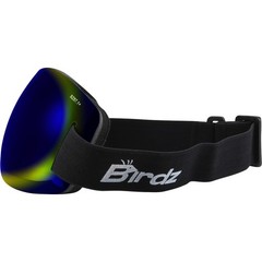 Birdz Eyewear Starling Frameless Skydiving Motorcycle Goggles 2 Pairs with Blue