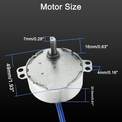 Fielect 2Pcs Synchronous Motor AC 110V 30-36RPM, 30-36RPM CW/CCW