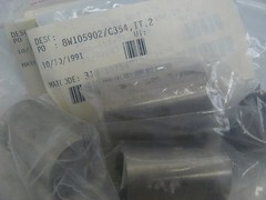 LOT OF 28 NEW 310-10754 STAINLESS STEEL TUBE RETAINER 1″ ID X 1 3/4″ L