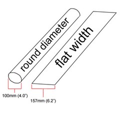 4″ ID Yellow Heat Shrink Tube 2:1 ratio 4.0″ wrap (8 inches) foot/ft/to 100mm