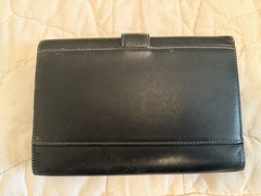 Franklin Covey Full-Grain Leather Compact Planner Weekly/Monthly Undated Black