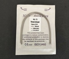 Dental Orthodontics Arch Wire Heat Thermal Activated Niti Round Wire Nature Form
