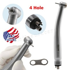 4Hole High Speed Handpiece Single Spray Clean Head System Push Button Chuck