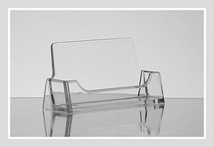 30 Clear Plastic Business Card Holders