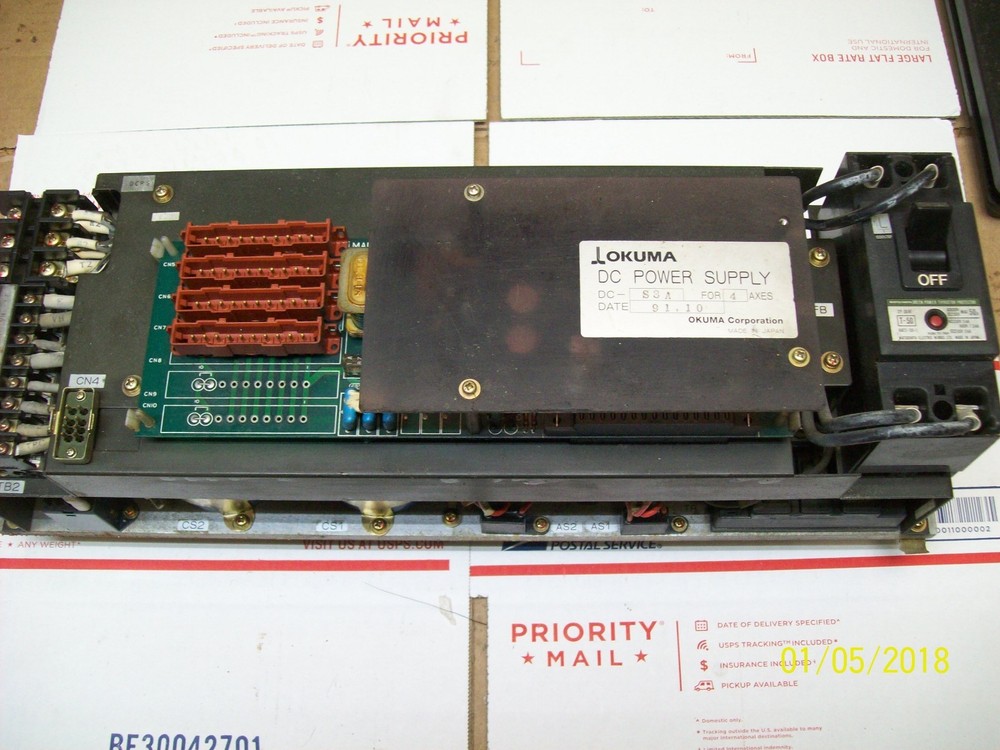 OKUMA SERVO DRIVE MOTOR TYPE BL-H301E-2D , BLD75A , BL-D 75A