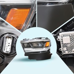For 2019-2024 RAM 1500 Rebel Laramie LED DRL Headlight Left Driver Side