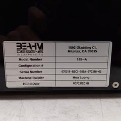 Beahm 185-A Standard Hot Air System, 200-750°F, ø0.250in x 0.075in W, 120/240VAC