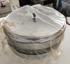 Vacuum Pump Oil Mist Exhaust Filter / Large / KF40 Flange / 10″ Diameter