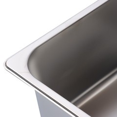 Full Size 6″ Deep Thickened 2 Pack Steam Table Pans Stainless Steel For Hotels