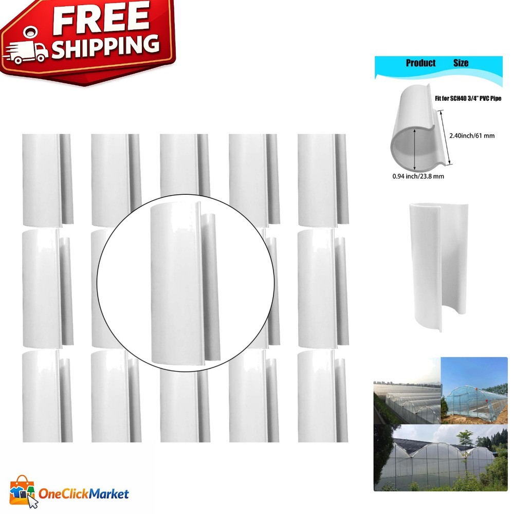 Lightweight 16Pcs Summer Clamps for 3/4″ PVC, Easy Installation & Versatile Use