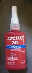 Loctite 243 Medium Strength Blue Threadlocker, Part No. 1329467