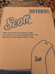 Scott® Hygienic Bathroom Tissue Dispenser (39728), Black, 7.00″ x 5.72