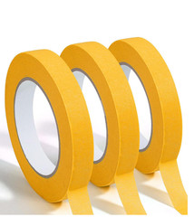 3 pack 1″ inch x 60yd Rolls (24mm x 55m) STIKK Black Painters Masking Tape