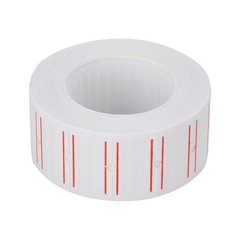 6000PCS 10 Rolls Price Gun Tag Sticker Label Refill MX 5500 Paper White Red Line