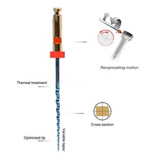 Dental Endodontic Endo Memory Engine Rotary Root Canal NiTi File 25mm files 6PCS