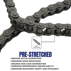 #41 Roller Chain 10 Feet with 2 Connecting Links