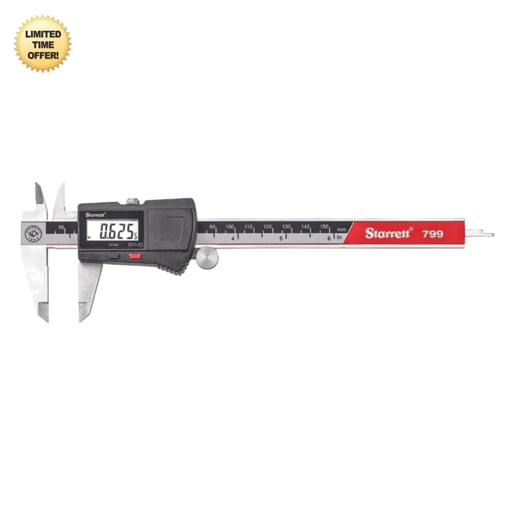 Stainless Steel Electronic Caliper 0-6 inches LCD Digital Measurement