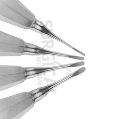 4 Pcs Luxating Straight Elevators Set Dental Instruments Stainless German Grade
