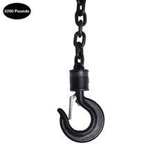 Electric Chain Hoist Single Phase Crane Hoist 2200 lbs Load 13 ft Lifting 1500W