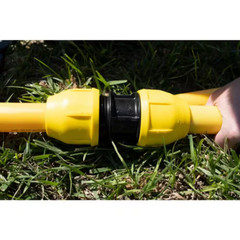 NEW Durable Underground Yellow Poly Gas Pipe Coupler 1/2in IPS DR 9.3
