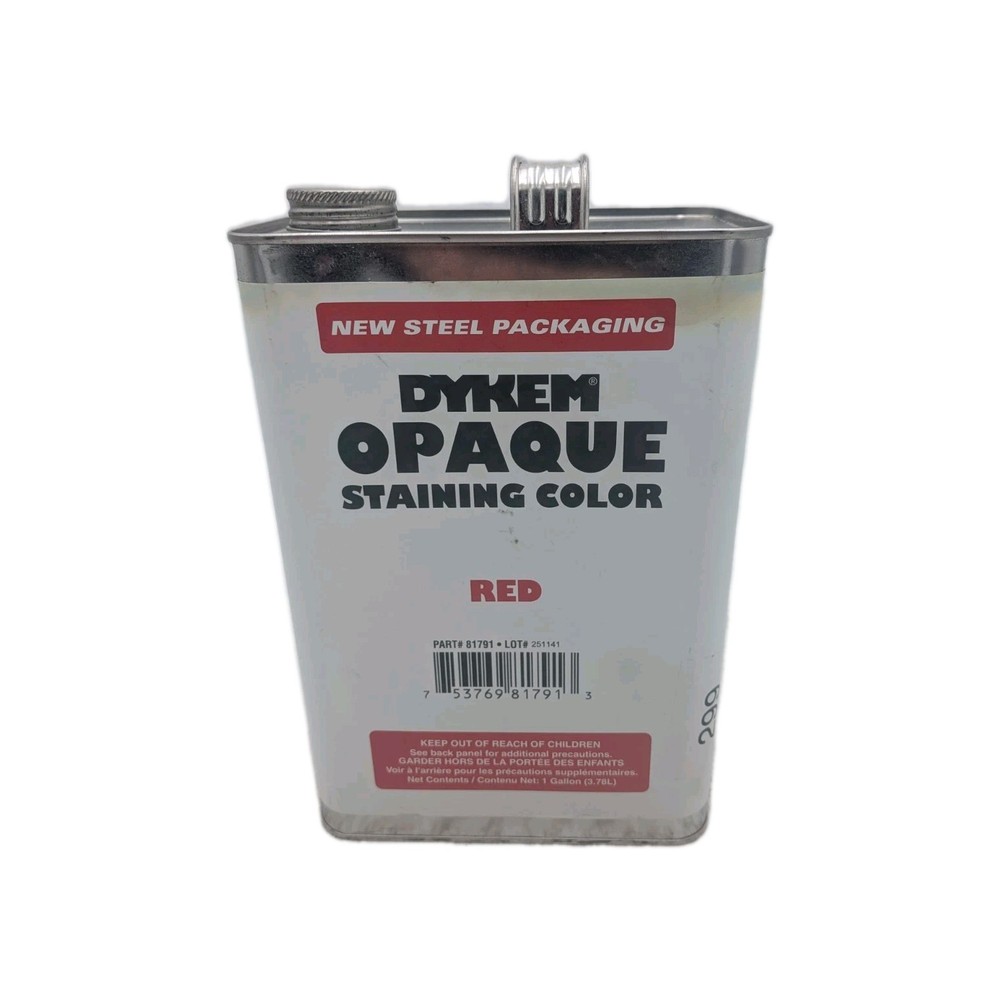 Dykem 81791 Red Layout Fluid, Opaque Staining Color, 1 Gal