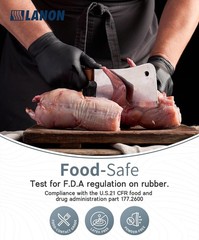 Latex/powder/silicone free, textured fingertips for firm grip