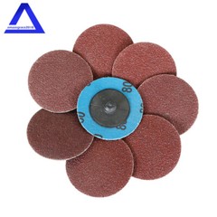 51Pcs 2″ Roll Lock Die Grinder Quick Change Sanding Disc 36 60 80 120 240 Grit