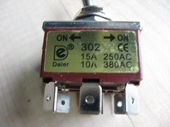 Daier Toggle Switch KN3C-302 TPDT 2-Position 250VAC 15Amps 12VDC 1/2″ #E34BC
