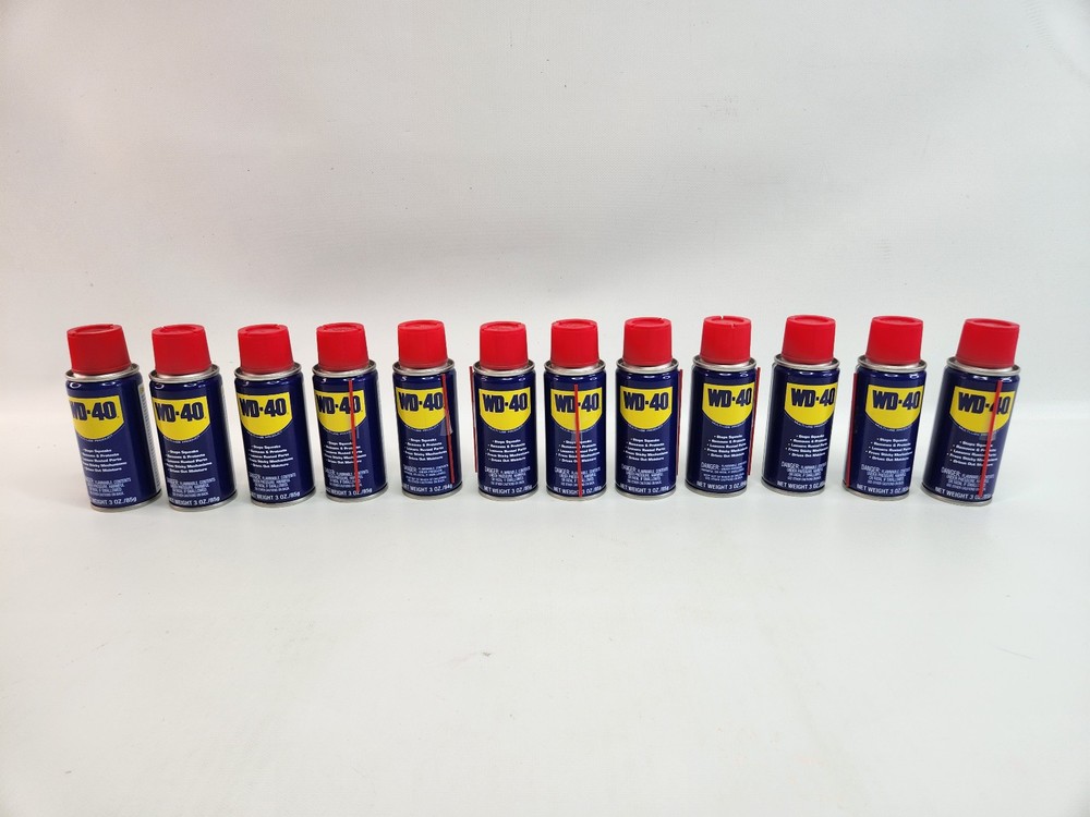 12 Pack WD40 3oz Spray Nozzle WD-40 Multi-Use 3 oz Bundle Lot