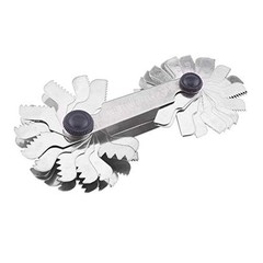 51/52 PCS Stainless Steel Thread Pitch Gauge Metric Imperial 60/55 Degree
