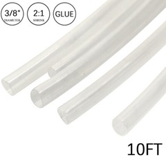 2:1 Heat Shrink Tubing Tube 3/8″ Clear Glue Waterproof Dual Wall Wires Wrap