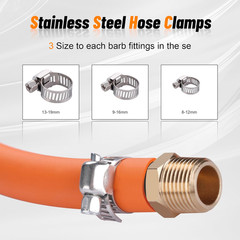 146Pcs Hose Pipe Fitting & Barb Fitting Kit, 56Pcs Hose Pipe Fitting & 50Pcs Bar