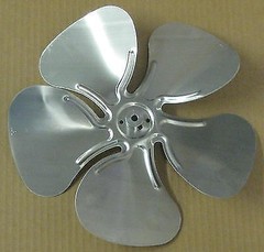 A61216 Metal Fan Blade 12″ Diameter 5 Blades 5/16″ Bore Hub CCW 24 Degree Prop