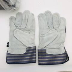 MCR Safety 1400 Split Leather Palm Work Gloves Size XL Safety Cuff 2.5″L 12 Pair