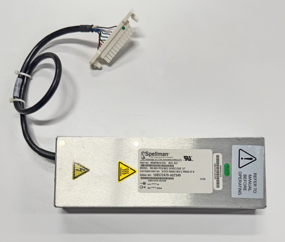 Spellman MX8PN24/550 LF Power Supply 8KV 24VDC – Thermo Q Exactive Orbitrap XL