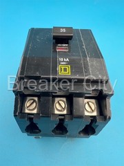 Square D QOB335 35 Amp 3 Pole Circuit Breaker QOB 240VAC 35A 3P — NEW READ