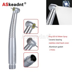 Dental LED E-generator Shadowless Ring Ceramic Handpiece 5 Water Spary 2 Holes