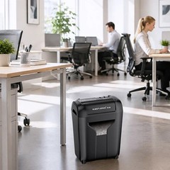 QUIETLEMON 8-Sheet Electric Paper Shredder Home Office Card Heavy Duty New