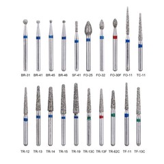 AZDENT Dental Diamond Burs For High Speed Handpiece Medium FG 1.6MM 20 Boxes