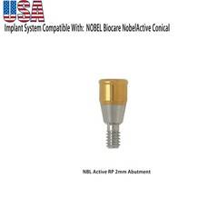 US Implant Locator Abutments Fits Nobel Active Male Caps Dental NP RP 1.0-5mm