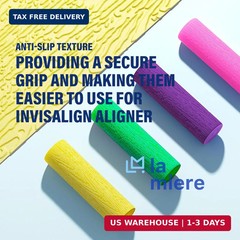 LA MIERE Aligner Chewies,10PCS Chewies Aligner,Food Grade Hardness Silicone Orth