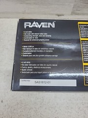SAS Raven 66519 Nitrile Gloves XLarge Black 7 Mil Powder Free Exam Grade Box 100