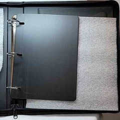 United States Postal Service (USPS) Top Grain 1 1/2″ Zippered Binder w/ Handles