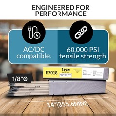 E7018 Welding Rod 1/8″ 5LB – Low Hydrogen – 770478