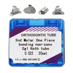 20Sets Dental Orthodontic Buccal Tubes Molar Roth MBT 022 1st2nd Bondable Single