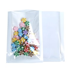 Wholesale Variety of Sizes for Clear White Heat-Sealable Open Top Pouch Bag C1