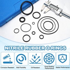 58Pcs AS-026 Nitrile Rubber O-Rings 1-1/4″ ID 1-3/8″ OD 1/16″ Width, Black