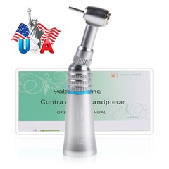 NSK Style Dental Low Speed Contra Angle Handpiece Push Button Fit FG1.6MM Burs